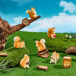 14Pcs 7 Styles Resin Display Decorations&nbsp;DJEW-MA0001-03