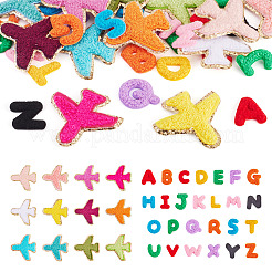 76Pcs 2 Sets 2 Styles Polyester Clothing Patches&nbsp;PATC-TA0001-42