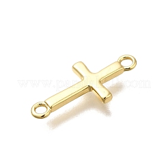 Brass Connector Charms&nbsp;KK-V002-02G