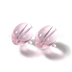 K9ガラス  模造オーストリアクリスタルビーズ  オーバル  パールピンク  11x8mm  穴：1.2~1.3mm&nbsp;GLAA-R004-01I