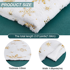 Soft Velvet Fabric with Snowflake Pattern Paillette&nbsp;DIY-WH0308-331