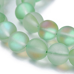 Synthetic Moonstone Beads Strands&nbsp;G-F142-8mm-15