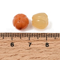 Natural Golden Silk Jade Carved Beads&nbsp;GG-CBA0BEB-01