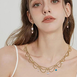 120個 30スタイルのチップ宝石チャーム  304ステンレススチール製丸カン付き  ゴールデン·ステンレス鋼色  染めと未染色の混合  8x6~11x4mm  穴：5.4mm  4個/スタイル&nbsp;PALLOY-HY00045