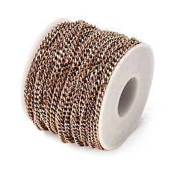Unwelded PVD Vacuum Plating 304 Stainless Steel Curb Chains&nbsp;CHS-L014-23RG