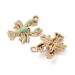 Alloy Enamel Pendants&nbsp;PALLOY-P313-05G
