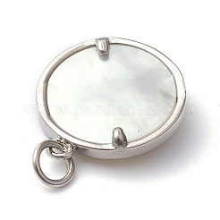 Rack Plating Brass Micro Pave Clear Cubic Zirconia Pendants&nbsp;X-ZIRC-L091-084P