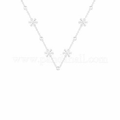 スノーフレーク 304 ステンレススチール リンクチェーンネックレス（女性用）  ステンレス鋼色  15.75インチ（40cm）&nbsp;FS-WGDC653-03