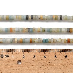 Natural Flower Amazonite Beads Strands&nbsp;G-P575-B43-4x2mm