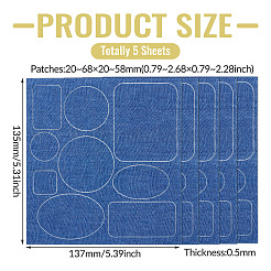 5 Sheets Denim Self-adhesive Patches&nbsp;PATC-TA0001-61C