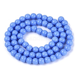 Opaque Solid Color Glass Beads Strands&nbsp;GLAA-T032-P6mm-23