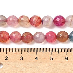 染め加工天然石瑪瑙カット加工ラウンドビーズ連売り  ミックスカラー  8mm  穴：1mm  約43~45個/連  14~14.5インチ&nbsp;G-E320E-8mm-13
