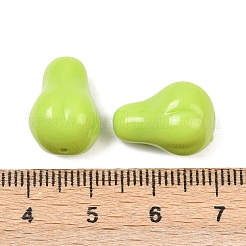 不透明なアクリルビーズ  ヒョウタン  黄緑  16.5x12.5mm  穴：1.2mm&nbsp;OACR-G054-01A