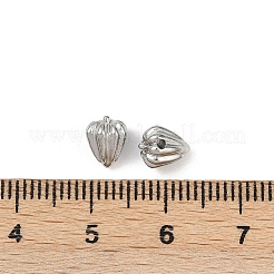 304ステンレススチールビーズ  洗練された  唐辛子  変色防止  ステンレス鋼色  7x7mm  穴：0.8mm&nbsp;STAS-G356-01P