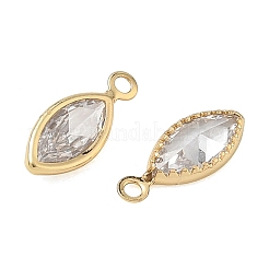 Brass Pave Cubic Zirconia Charms&nbsp;CU-CBABEB3-06G-03