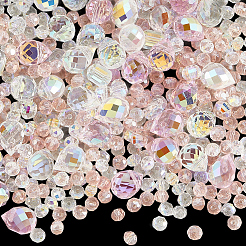 114Pcs Transparent Electroplate Glass Beads&nbsp;GLAA-PA0001-17B