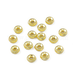 ラックメッキ合金スペーサービーズ  ディスク  ライトゴールド  5x2mm  穴：1.2mm&nbsp;PALLOY-I216-56LG