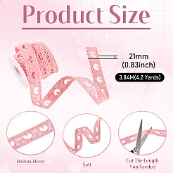 4.2 Yards Heart Milk Fiber Lace Trim&nbsp;OCOR-TA0003-51B
