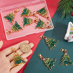 10Pcs Christmas Theme Alloy Big Pendant Decoration&nbsp;HJEW-SC0001-70