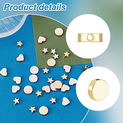 90Pcs 9 Style Brass Beads&nbsp;KK-PH0005-35