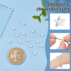 24Pcs Sterling Silver Beads&nbsp;STER-BC0001-99