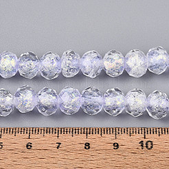 Handmade Foil Lampwork Beads Strands&nbsp;FOIL-T008-09C