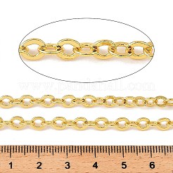 真鍮製アズキチェーン  カドミウムフリー＆ニッケルフリー＆鉛フリー  ハンダ付け  カード用紙付き  18KGP本金メッキ  4.5x4x0.5mm  約3.28フィート（1m）/ pc&nbsp;CHC-H111-05G-04