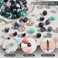Transparent & Spray Painted Crackle & Imitation Jade Glass Beads&nbsp;GLAA-PH0003-47H