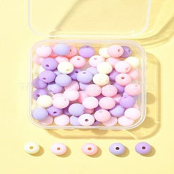 70Pcs Rubberized Style Acrylic Beads&nbsp;MACR-FS0001-71C