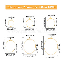 48Pcs 12 Style 304 Stainless Steel Wine Glass Charm Rings&nbsp;STAS-DC0002-57