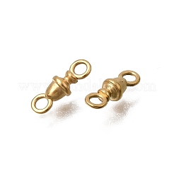 304ステンレススチールコネクタチャーム  どんぐりリンク  18KGP本金メッキ  10.5x3.5mm  穴：1.6mm&nbsp;SA-CBACB61-10G