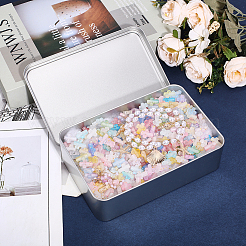 Rectangle Tinplate Metal Storage Boxes with Lid&nbsp;CON-WH0112-040