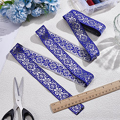 1Pc Ethnic Style Polyester Embroidery Ribbon&nbsp;OCOR-ME0001-36B