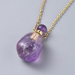 Handmade Bumpy Lampwork Perfume Bottle Pendants&nbsp;NJEW-F251-10G