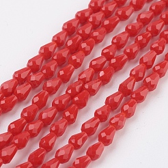 Imitation Jade Glass Beads Strands&nbsp;GLAA-A036-A12