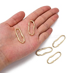 合金フレームコネクター  オーバル  ライトゴールド  34.5x13x2.5mm  内径：30.5x8mm&nbsp;PALLOY-S121-217