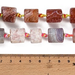 Dyed & Heated Natural Fire Crackle Agate Beads Strands&nbsp;GG-CBAB9C6-K01-01