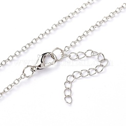 Luminous Alloy Locket Pendant Necklaces&nbsp;NJEW-F284-05A