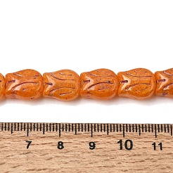 Painted Glass Beads Strands&nbsp;GLAA-Z021-20E