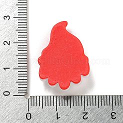 クリスマス不透明樹脂デコデンカボション  帽子  26x18.5x6.5mm&nbsp;RESI-U006-03A