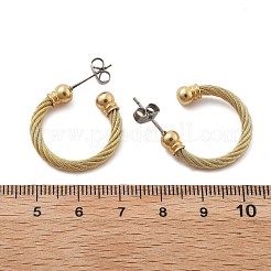 304 Stainless Steel Stud Earrings&nbsp;EJEW-F354-05G-01
