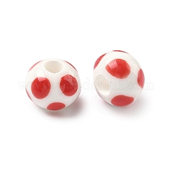 Handmade Porcelain European Beads&nbsp;PORC-C009-01E