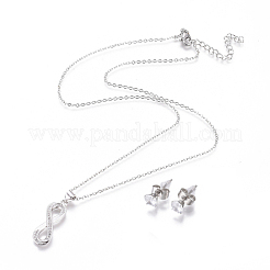 304 Stainless Steel Jewelry Sets&nbsp;SJEW-F214-07