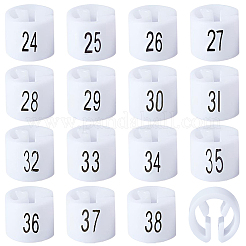 300Pcs 15 Styles Plastic Clothing Trouser Size Markers&nbsp;KY-CP0001-28B