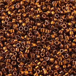 MIYUKIデリカビーズ  シリンダー  日本製シードビーズ  11/0  (db0505) 24Kダークイエローゴールド  1.3x1.6mm  穴：0.8mm  約2000PCS /ボトル  10 G /ボトル&nbsp;SEED-JP0008-DB0505