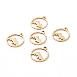 201 Stainless Steel Laser Cut Pendants&nbsp;STAS-S105-T901-2