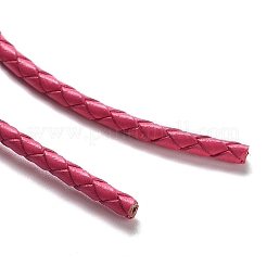 編み込みレザーコード  サクランボ色  3mm  50ヤード/バンドル&nbsp;VL3mm-16