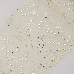 ポリエステル装飾ガーゼロール  クリスマスダンスパーティーの装飾用  ゴールド  300mm  30 m /ロール&nbsp;DIY-WH0723-090A