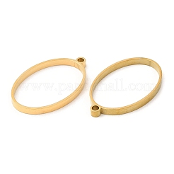 304 Stainless Steel Open Back Bezel Oval Pendants&nbsp;LS-STAS-Z040-05G