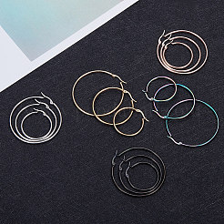304 Stainless Steel Hoop Earrings&nbsp;EJEW-PH0002-02